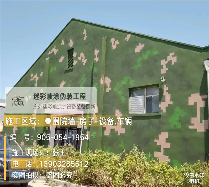 淄博外墙数码迷彩漆施工报价清单（100㎡标准墙面测算）